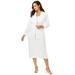 Plus Size Women's 2-Piece Stretch Crepe Single-Breasted Skirt Suit by Jessica London in White (Size 16) Set