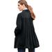 Plus Size Women's Pleat-Back Corduroy Jacket by Woman Within in Black (Size 3X)
