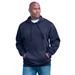 Men's Big & Tall Fleece Pullover Hoodie by KingSize in Navy (Size 2XL)