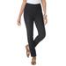 Plus Size Women's Stretch Denim Straight-Leg Jegging by Jessica London in Black (Size 20) Jeans Legging