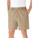 Men's Big & Tall Knockarounds® 6" Pull-On Shorts by KingSize in Khaki (Size 4XL)