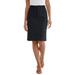 Plus Size Women's True Fit Stretch Denim Short Skirt by Jessica London in Black (Size 32)