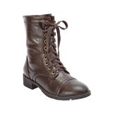 Wide Width Women's The Britta Boot by Comfortview in Dark Brown (Size 9 1/2 W)