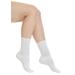 Plus Size Women's 6-Pack Rib Knit Socks by Comfort Choice in White (Size 2X) Tights