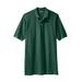 Men's Big & Tall Longer-Length Shrink-Less™ Piqué Polo Shirt by KingSize in Hunter (Size XL)