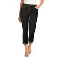 Plus Size Women's Girlfriend Stretch Jean by Woman Within in Black Denim (Size 12 T)