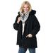 Plus Size Women's Microfiber Down Parka by Woman Within in Black (Size 4X) Winter Coat