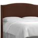 Nail Button Wingback Headboard by Skyline Furniture in Chocolate (Size CALKNG)