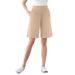 Plus Size Women's 7-Day Knit Short by Woman Within in New Khaki (Size 1X)