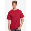 Men's Big & Tall Hanes® Tagless ® T-Shirt by Hanes in Deep Red (Size XL)