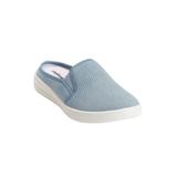 Extra Wide Width Women's The Camellia Slip On Sneaker Mule by Comfortview in Light Denim (Size 9 1/2 WW)