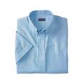 Men's Big & Tall KS Signature Wrinkle Free Short-Sleeve Oxford Dress Shirt by KS Signature in Sky Blue (Size 17 1/2)