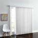 Wide Width Embossed Vertical Privacy Slat Blinds by BrylaneHome in White (Size 78" W 84" L) 3.5 inch Slats Window Privacy Reversible