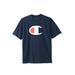 Men's Big & Tall Large Logo Tee by Champion® in Navy (Size 4XL)