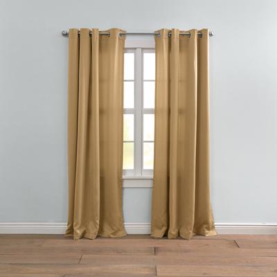 Wide Width BH Studio Room-Darkening Grommet Panel by BH Studio in Gold (Size 54