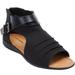 Wide Width Women's The Payton Shootie by Comfortview in Black (Size 8 1/2 W)