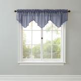 BH Studio Sheer Voile Ascot Valance by BH Studio in Slate Window Curtain