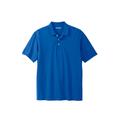 Men's Big & Tall Shrink-Less™ Piqué Polo Shirt by KingSize in Royal Blue (Size 7XL)