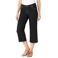 Plus Size Women's Capri Stretch Jean by Woman Within in Black Denim (Size 14 W)