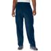 Men's Big & Tall Explorer Plush Fleece Cargo Pants by KingSize in Navy (Size 2XL)