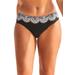 Plus Size Women's Hipster Swim Brief by Swimsuits For All in Black White Lace Print (Size 8)