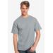 Men's Big & Tall Hanes® Tagless ® T-Shirt by Hanes in Light Steel (Size L)