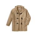 Men's Big & Tall Toggle Parka Coat by KingSize in Camel (Size XL)