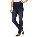 Plus Size Women's Fineline Denim Jegging by Woman Within in Indigo Sanded (Size 18 T)