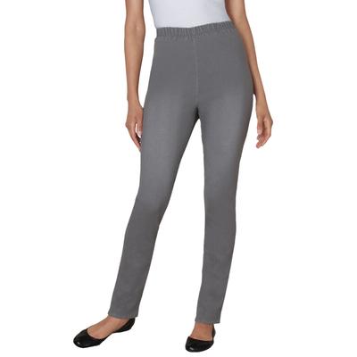 Plus Size Women's Fineline Denim Jegging by Woman Within in Grey Denim (Size 20 WP)