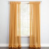 Wide Width BH Studio Sheer Voile Tab-Top Panel by BH Studio in Gold (Size 60" W 108"L) Window Curtain
