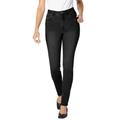 Plus Size Women's Comfort Curve Slim-Leg Jean by Woman Within in Black Denim (Size 26 WP)