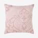 Amelia 16" Square Pillow by BrylaneHome in Pale Rose