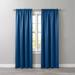 Wide Width BH Studio Room-Darkening Rod-Pocket Panel by BH Studio in Sapphire (Size 54" W 95" L) Window Curtain