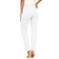 Plus Size Women's Invisible Stretch® Contour Straight-Leg Jean by Denim 24/7 in White Denim (Size 22 T)