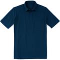 Men's Big & Tall Heavyweight Jersey Polo Shirt by KingSize in Navy (Size XL)