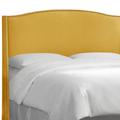 Nail Button Wingback Headboard by Skyline Furniture in French Yellow (Size FULL)