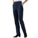 Plus Size Women's Straight Leg Fineline Jean by Woman Within in Indigo (Size 14 WP)