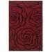 Milan Red/Black 8'X10' Area Rug by Linon Home Décor in Red Black