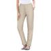 Plus Size Women's Straight Leg Fineline Jean by Woman Within in Natural Khaki (Size 34 W)