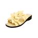 Wide Width Women's The Paula Sandal by Comfortview in Pale Yellow (Size 9 1/2 W)