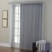 Wide Width Embossed Vertical Privacy Slat Blinds by BrylaneHome in Grey (Size 78" W 84" L) 3.5 inch Slats Window Privacy Reversible