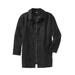 Men's Big & Tall Water-Resistant Trench Coat by KingSize in Black (Size XL)