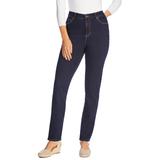 Plus Size Women's Comfort Curve Straight-Leg Jean by Woman Within in Indigo (Size 22 T)