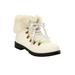 Wide Width Women's The Arctic Bootie by Comfortview in White Gold Multi (Size 12 W)