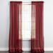 BH Studio Sheer Voile Rod-Pocket Panel Pair by BH Studio in Burgundy (Size 120"W 108"L) Window Curtains