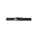Men's Big & Tall Synthetic Leather Belt with Classic Stitch Edge by KingSize in Black Gold (Size 72/74)
