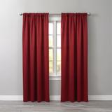 Wide Width BH Studio Room-Darkening Rod-Pocket Panel by BH Studio in Burgundy (Size 54" W 84" L) Window Curtain