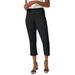 Plus Size Women's Classic Cotton Denim Capri by Jessica London in Black (Size 20) Jeans