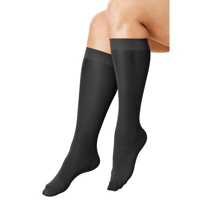 Plus Size Women's 3-Pack Knee-High Support Socks b...