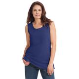 Plus Size Women's Perfect Scoopneck Tank by Woman Within in Ultra Blue (Size 3X) Top